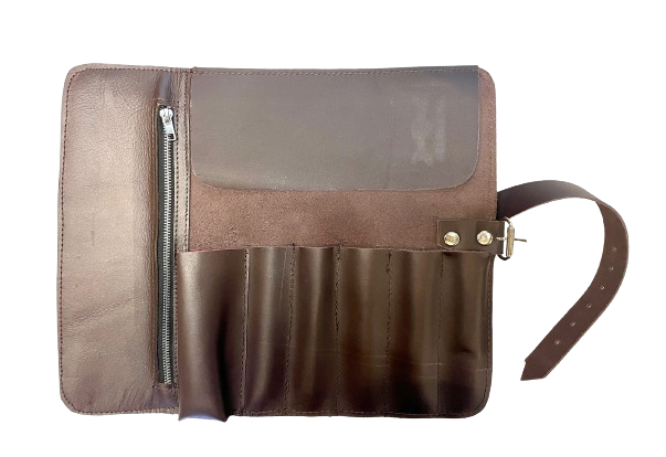 BORSA PORTA UTENSILI ARROTOLABILE TABULARASA IN PELLE BOVINA  6