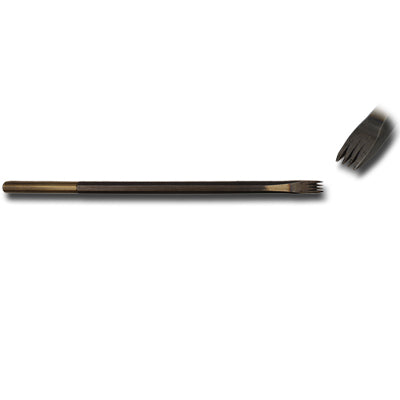GRADINA ACCIAIO 4 DENTI ATTACCO 7,5 mm.(F420AMP)