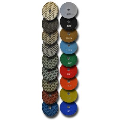 SET 9 DISCHI DIARESIN Ø mm.100 VELCRO