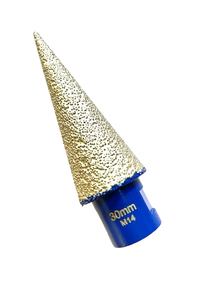 "CONO LUNGO" FRESA DIAMANTATA SALDO BRASATA Ø 30x80 mm.  M14