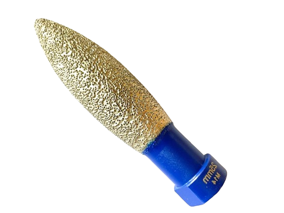 "OVALE" FRESA DIAMANTATA SALDO BRASATA Ø 25x80 mm.  M14