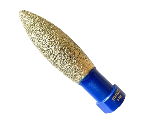 "OVALE" FRESA DIAMANTATA SALDO BRASATA Ø 25x80 mm.  M14
