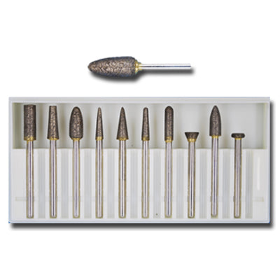 SET 10 FRESE SINTERIZZATE Gambo Ø 3 mm.
